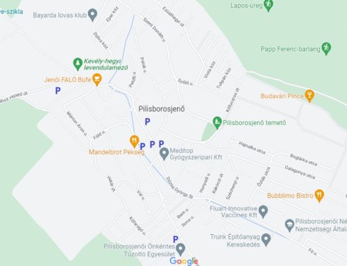 Parkolóhelyek a Google Maps-ban elérhetőek! Képernyőfotón az elhelyezkedésük: