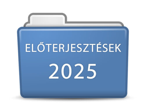 2025. évi előterjesztések