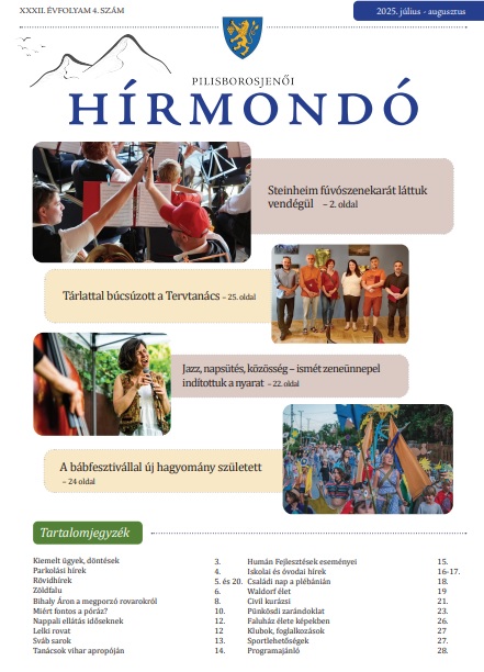 Hírmondó 2025. július - augusztus