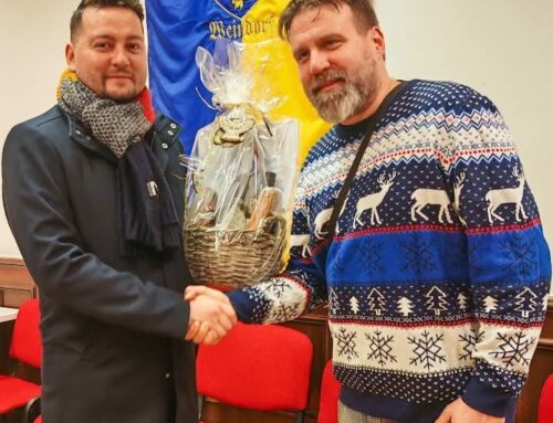 Velke Lovce vezetői tettek viszont látogatást Pilisborosjenőn